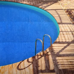ECD Germany - Zonnefolie Voor Zwembad - Blauw - Rond Ø 549 Cm - Materiaaldikte 400 Μm