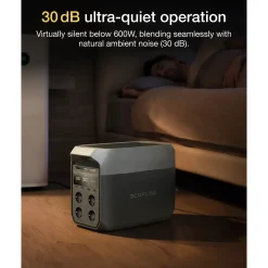 EcoFlow DELTA 3 Plus Power Station, 1024Wh, 1800W rated output / X-Boost up to 2400W (3600W surge)