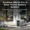 EcoFlow DELTA Pro 3 Power Station, 4096Wh capacity, 4000W rated output / X-Boost up to 6000W (8000W surge)