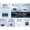 EcoFlow RIVER 3 UPS Power Station - 245Wh 300W te boosten tot 600W