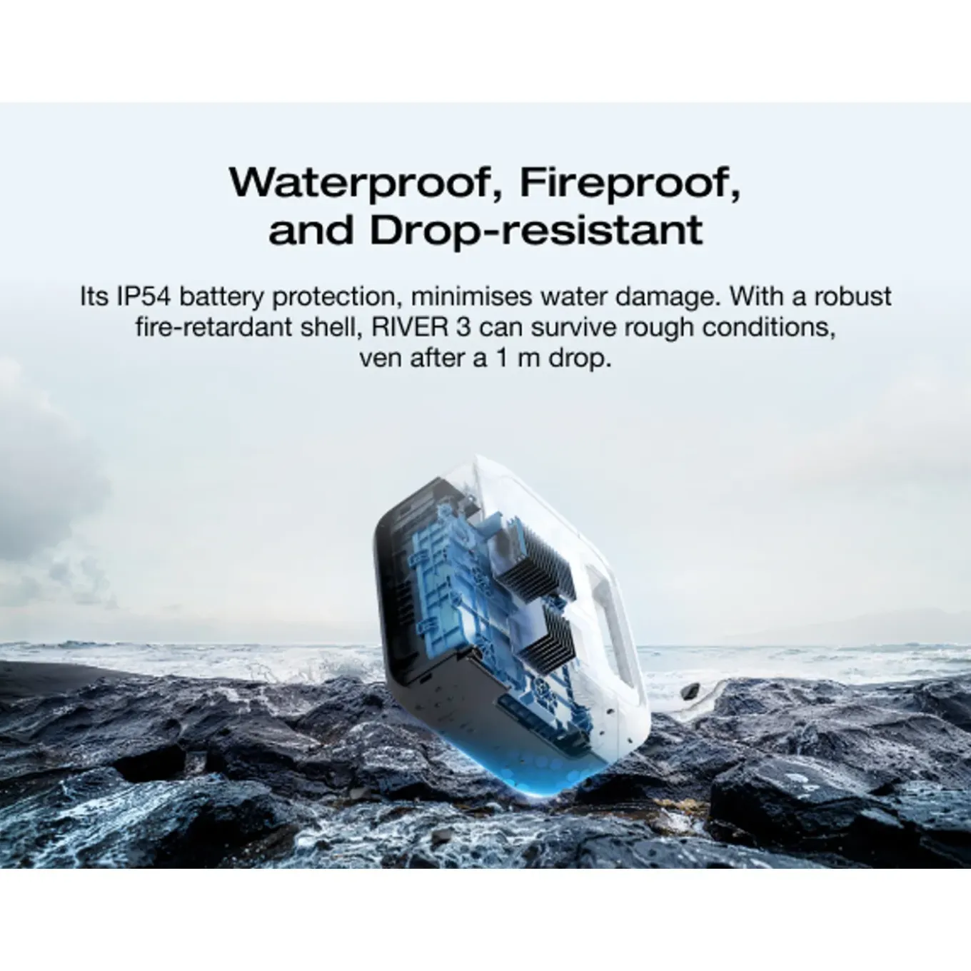 EcoFlow RIVER 3 UPS Power Station - 245Wh 300W te boosten tot 600W
