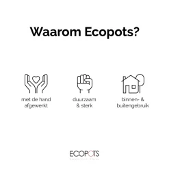 Ecopots Kerstboomvoet Xl - Witgrijs - Geschikt Voor Bomen Tot 300 Cm - Met Waterreservoir