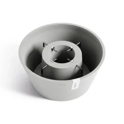 Ecopots Kerstboomvoet Xl - Witgrijs - Geschikt Voor Bomen Tot 300 Cm - Met Waterreservoir