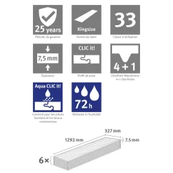 Egger Eco Vloer Aquadura+ Edf304 Titaniet Zandbeige 7,5mm, 2,535m²