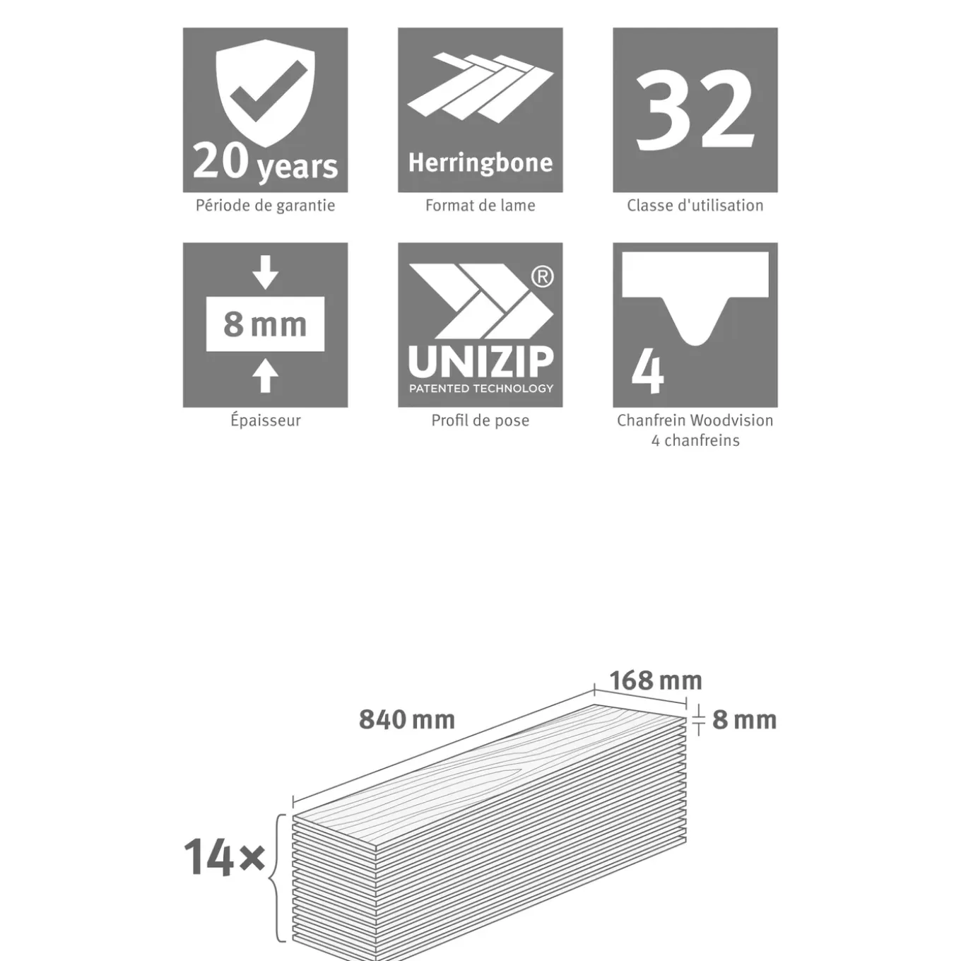 Egger Laminaatvloeren Naturesense Herringbone Visgraat El2132 Baronia Eiken Licht 8mm, 1,976m²
