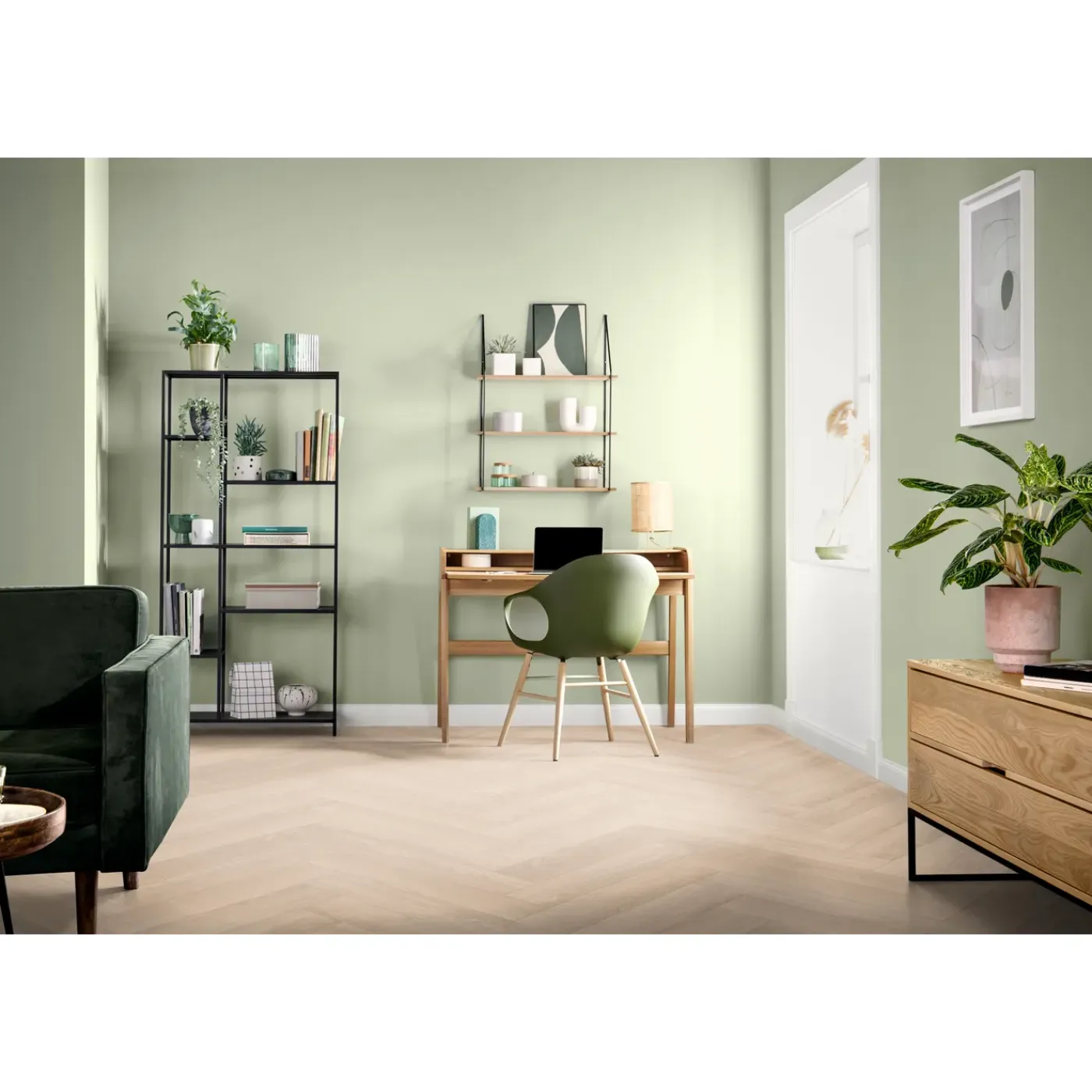 Egger Sample A4 Laminaatvloer Naturesense Herringbone Visgraat El2132 Baronia Eiken Licht 8mm