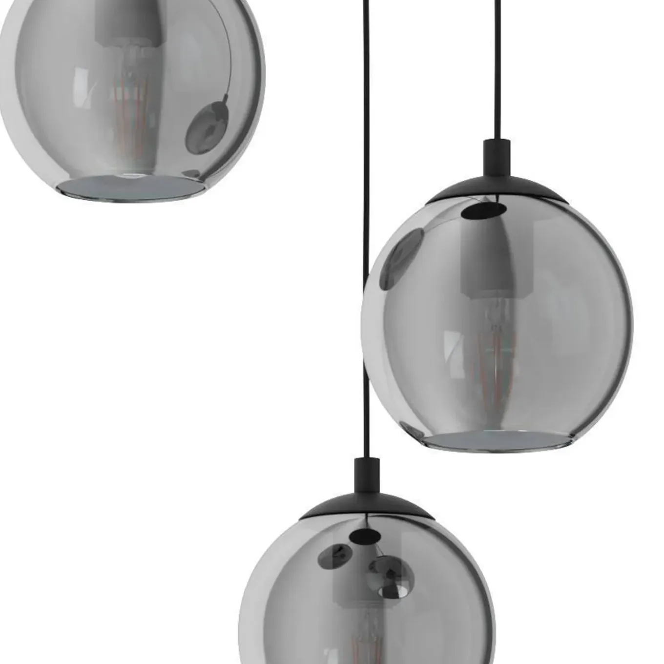 EGLO hanglamp Ariscani zwart 3xE27