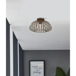 EGLO plafondlamp Espinal brons ⌀23cm E27