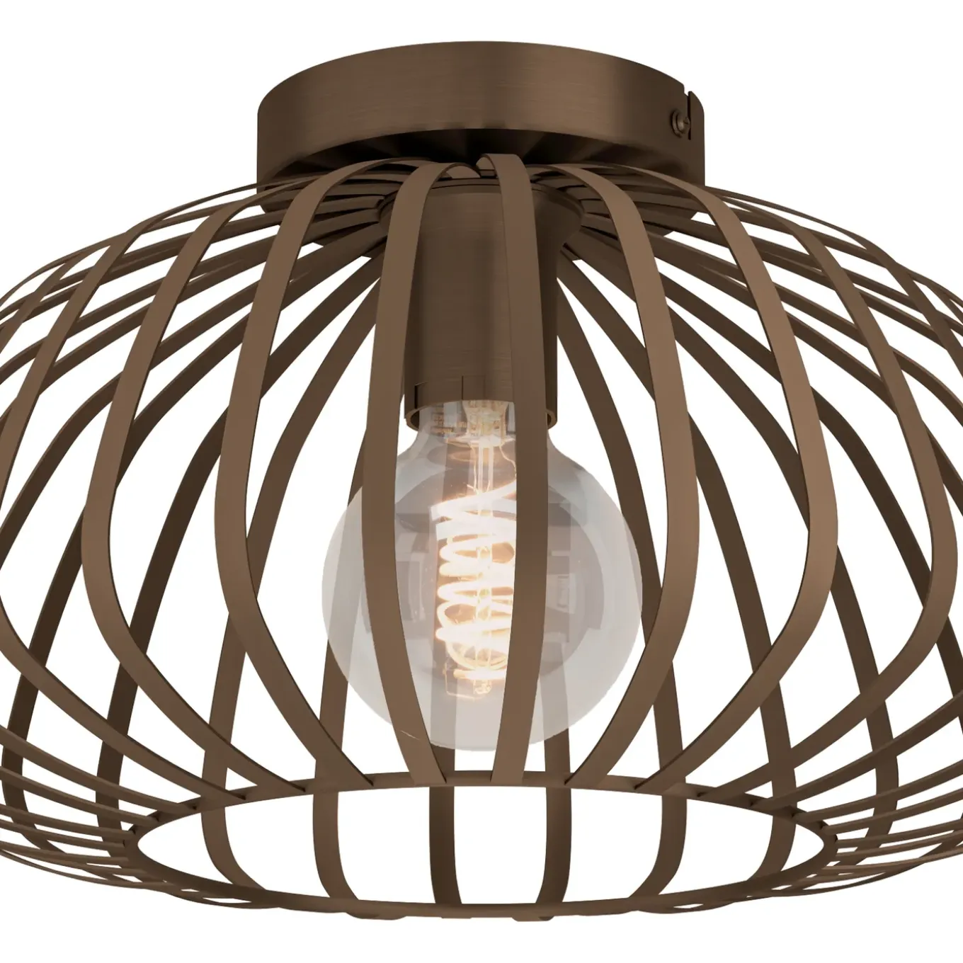 EGLO plafondlamp Espinal brons ⌀23cm E27