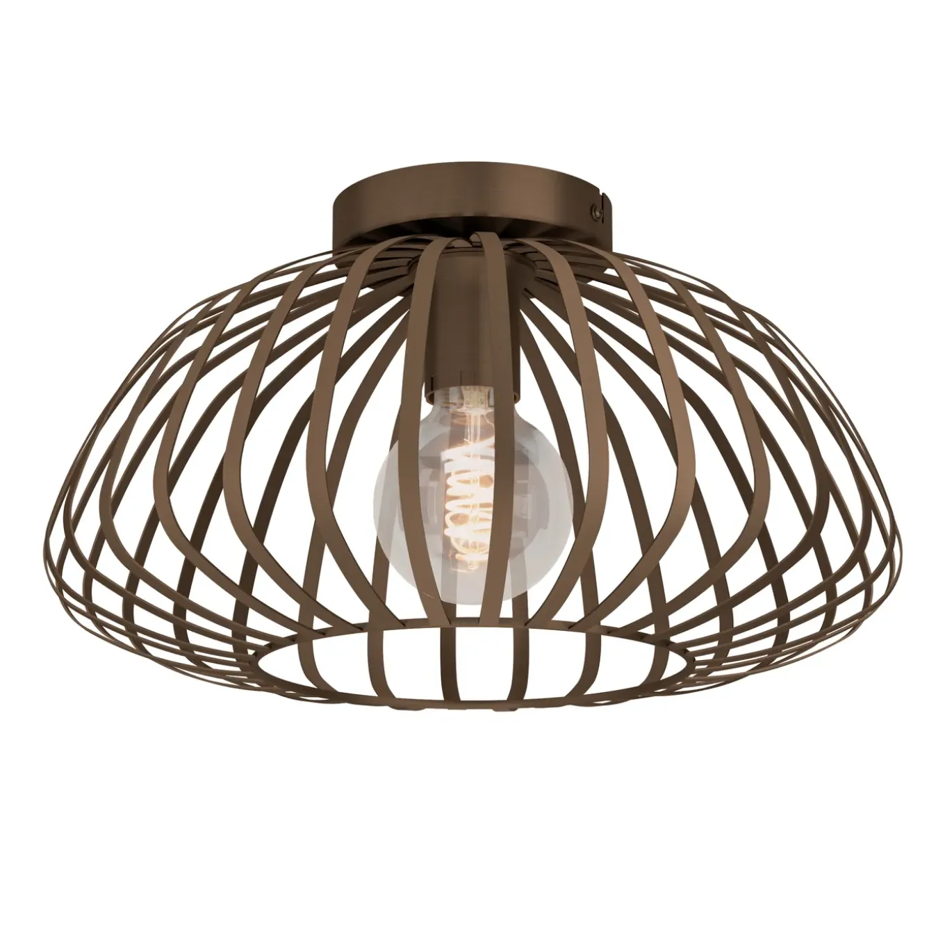 EGLO plafondlamp Espinal brons ⌀23cm E27