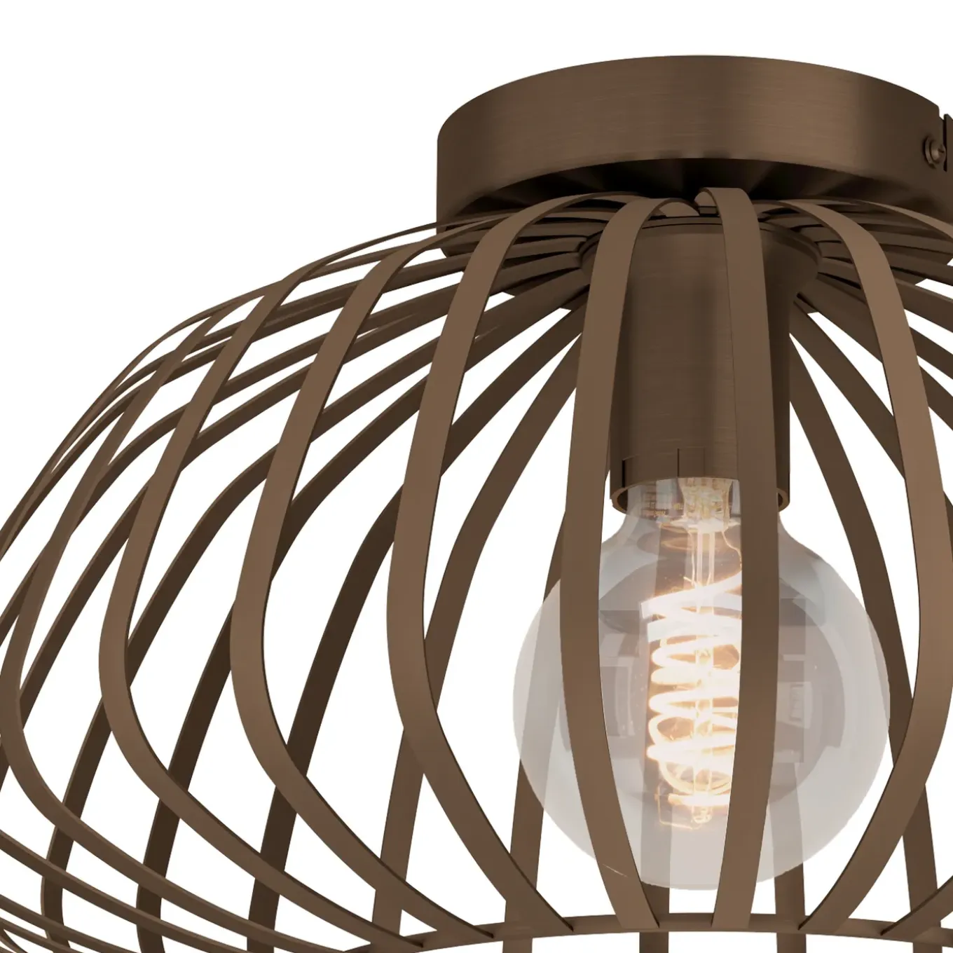 EGLO plafondlamp Espinal brons ⌀23cm E27