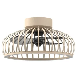 Eglo Plafondventilator Portsmouth met CCT LED - Zand - 43cm - met afstandsbediening