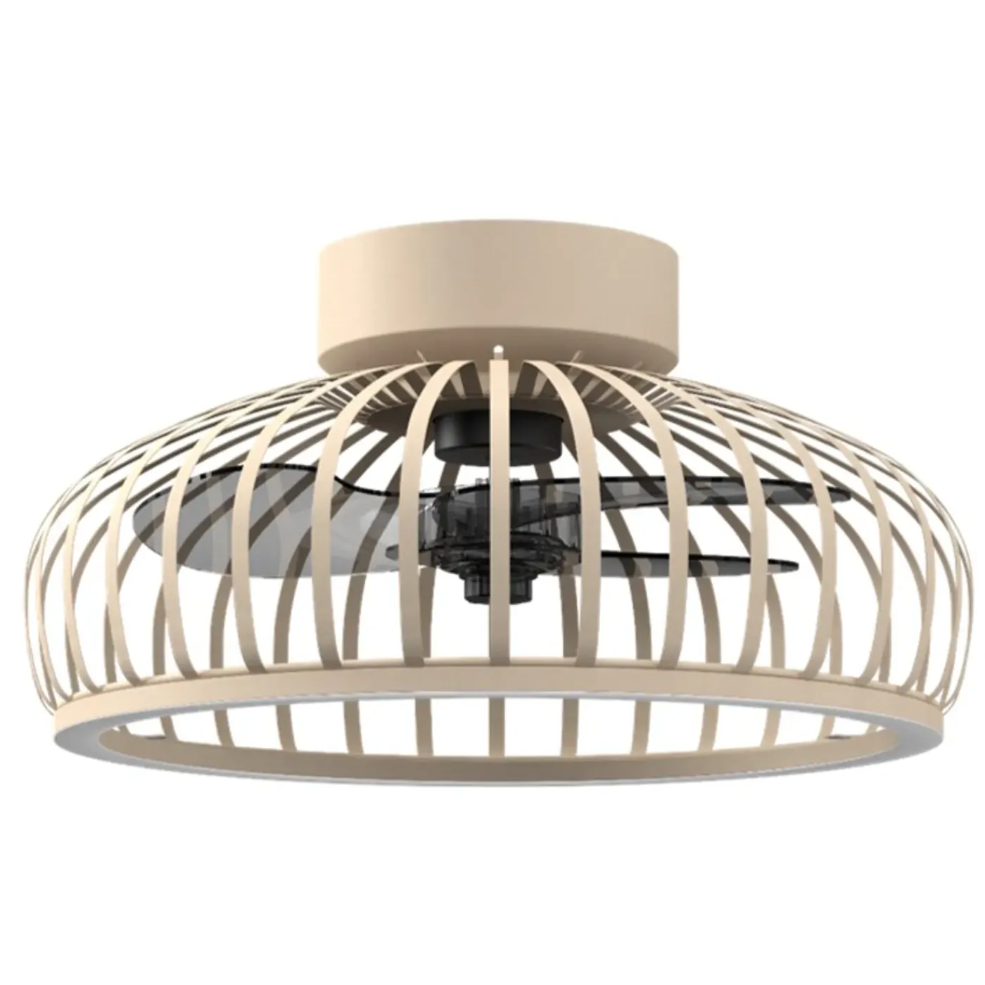 Eglo Plafondventilator Portsmouth met CCT LED - Zand - 43cm - met afstandsbediening