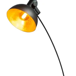 EGLO vloerlamp Jaafra zwart goud E27
