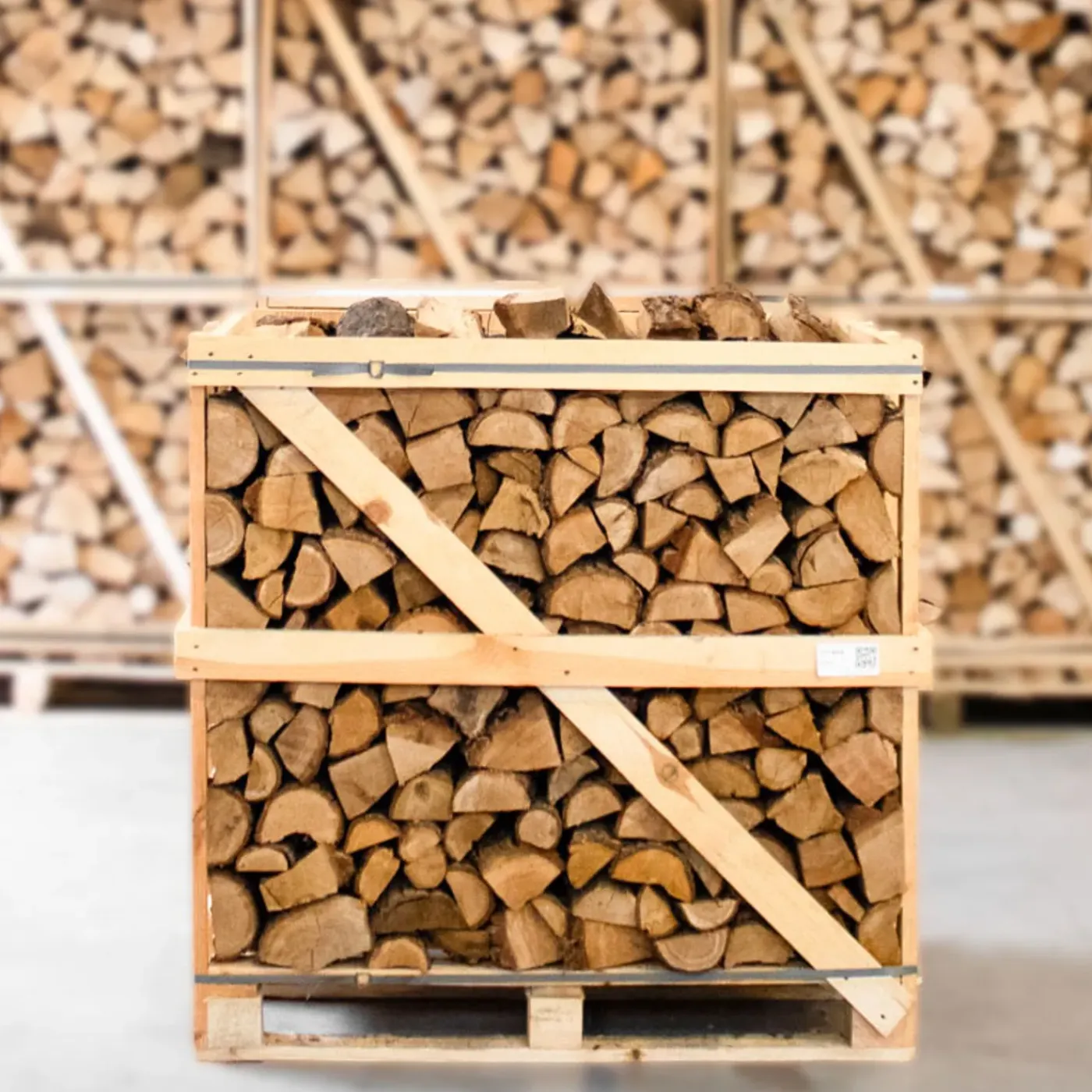 Huismerk Eikenhout - Halve Pallet Ovengedroogd Gekloofd Eiken Haardhout 25cm