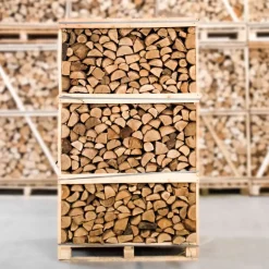 Huismerk Eikenhout - Hele Pallet Ovengedroogd Gekloofd Eiken Haardhout 25cm
