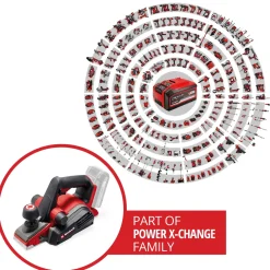 Einhell Accu Schaaf TP-PL 18/3 Li BL Solo - 34,5x17x25,5cm - 2,63kg - Draadloos