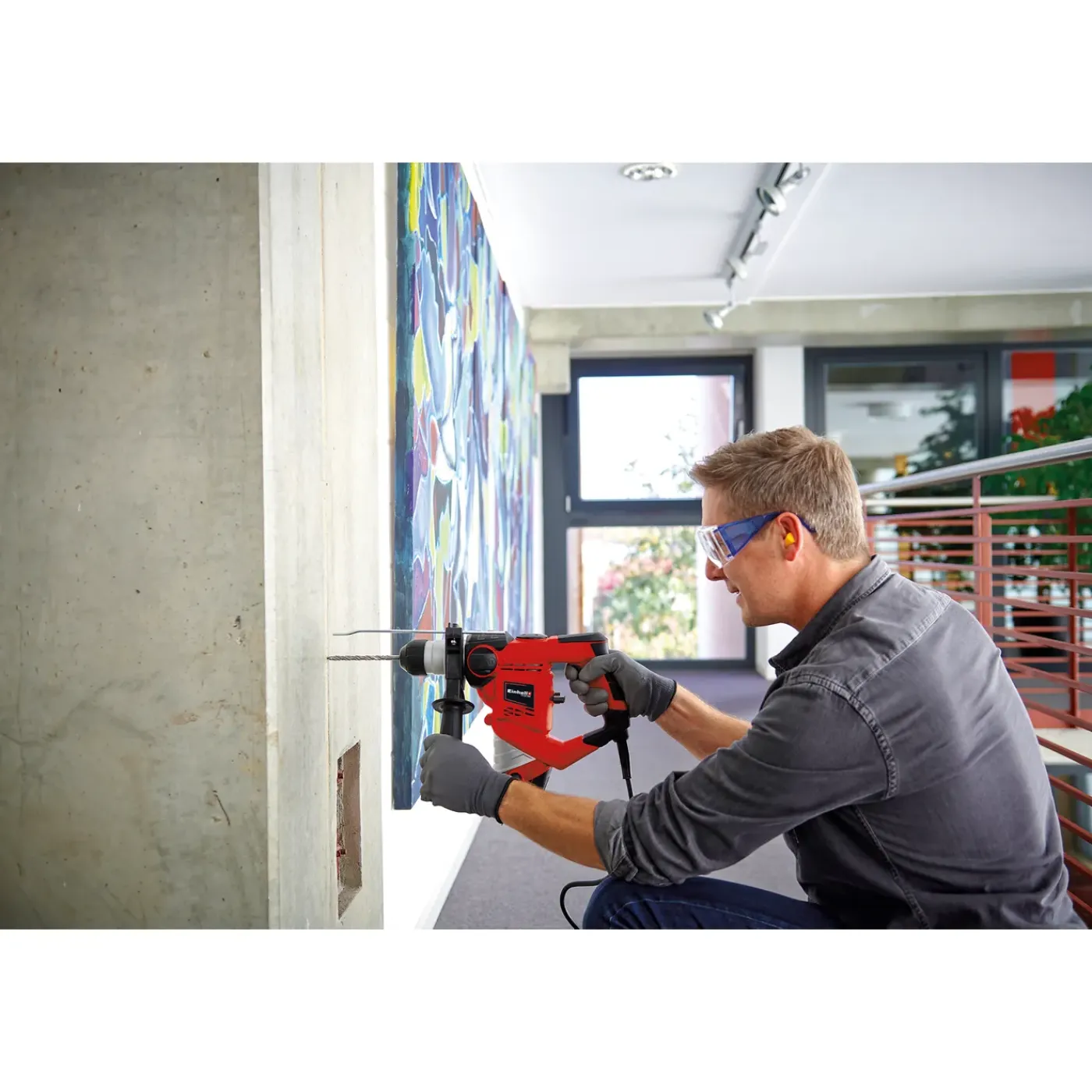 Einhell - Pneumatische boorhamer - TC-RH 900 - Gesnoerd - 230V - 3,0 J - SDS-Plus