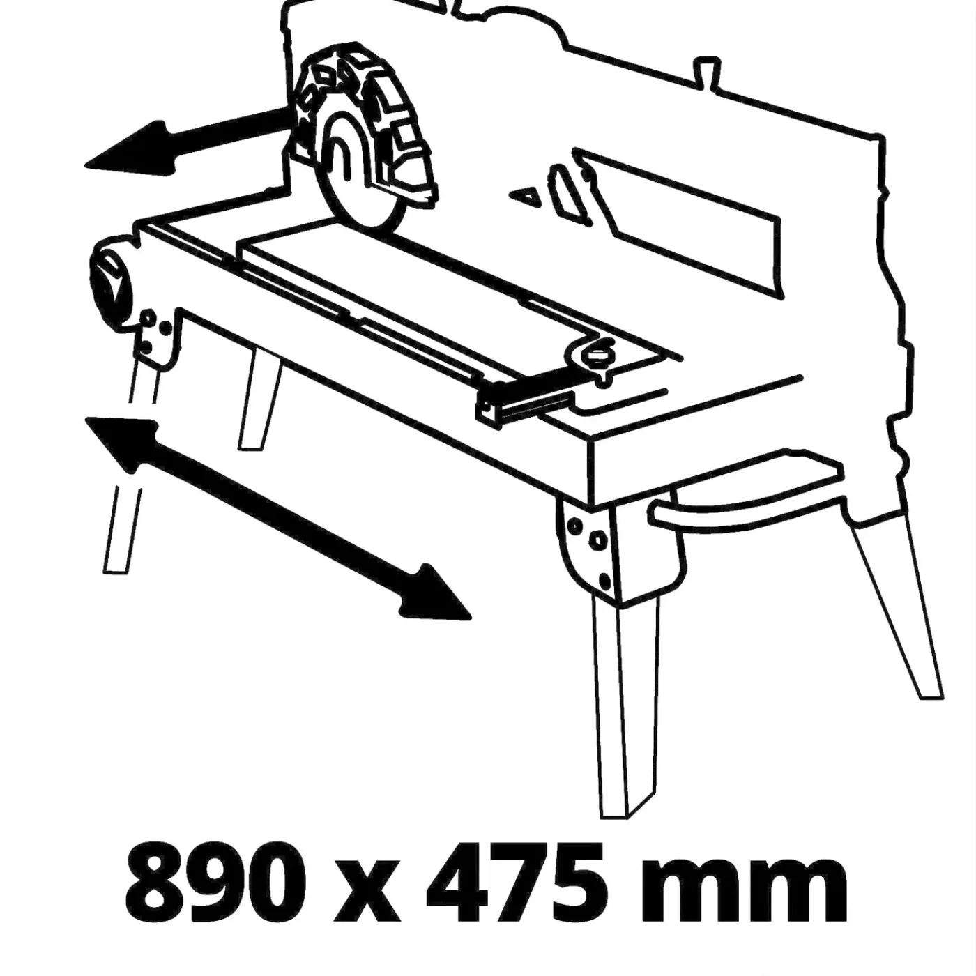 Einhell Radiaaltegelsnijmachine Te-tc 920 Ul