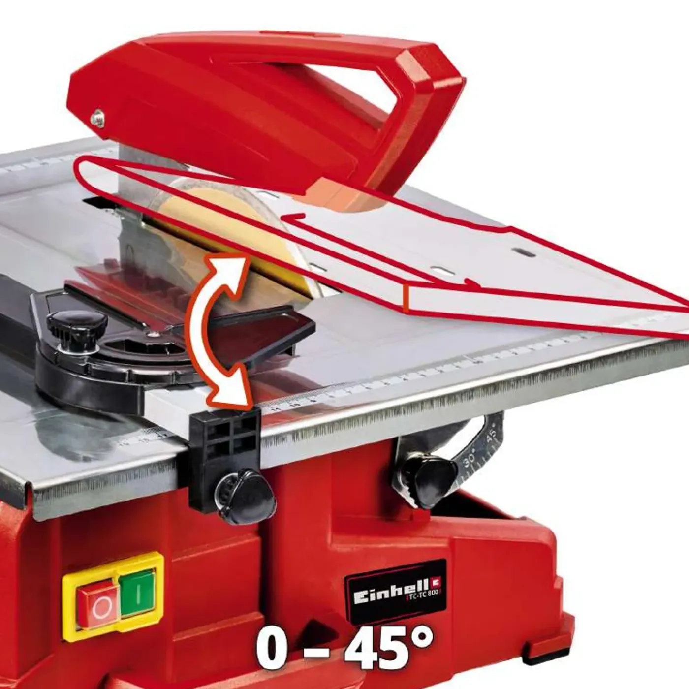 Einhell Tegelsnijder met water TC-TC 800 - Kantelbare tafel - 800W - 180mm