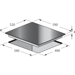 Electrum vitrokookplaat PV 6040 T