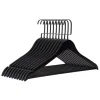 Eleganca Luxe Kleerhangers – Kledinghanger – Zwart – 45 X 25 Cm (15 Stuks)