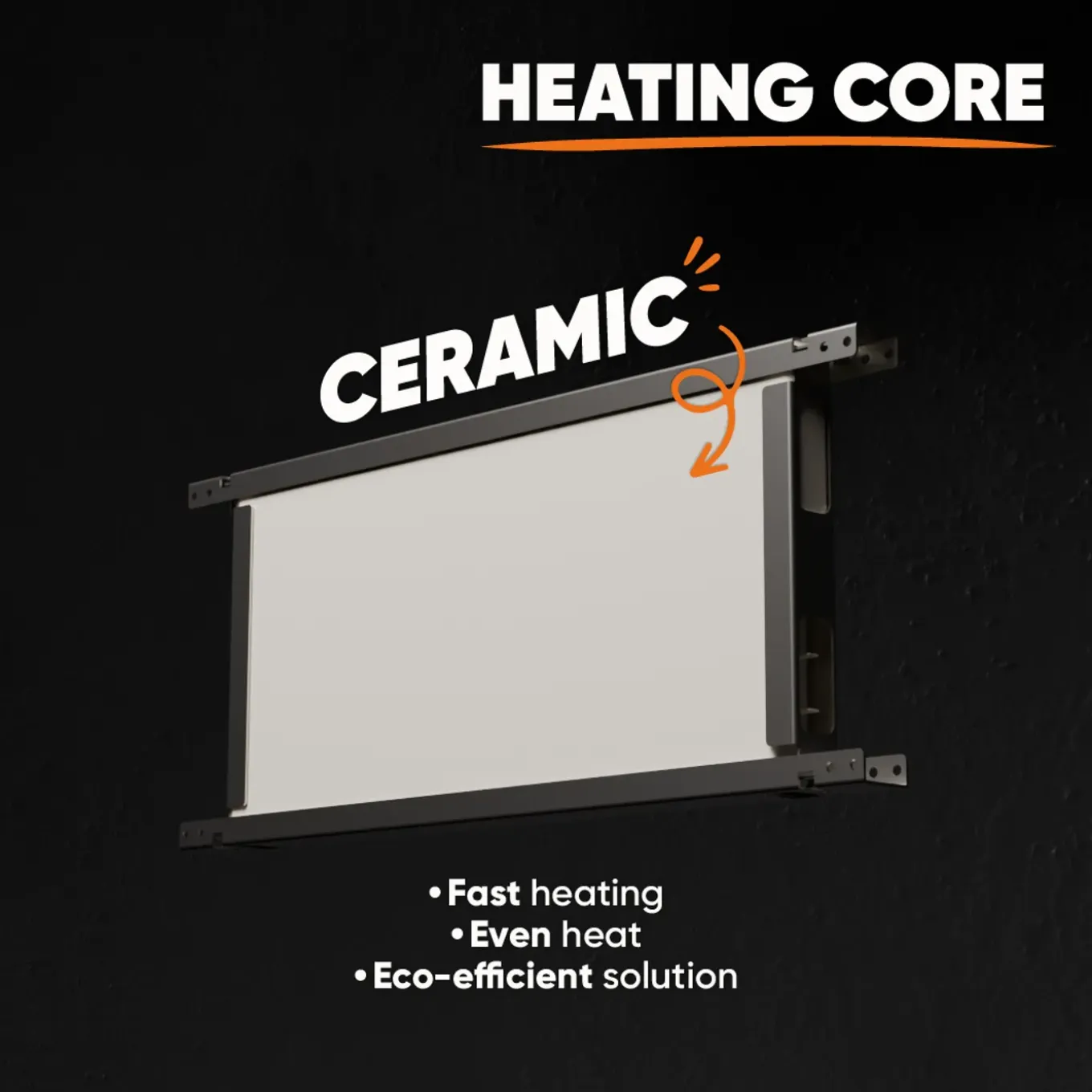 Elektrische Keramische Warmteopslagradiator - Bestherm - Wandmodel - 2000 W - Wit - Aria