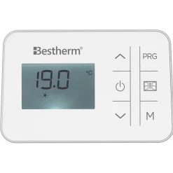 BESTHERM Elektrische Keramische Warmteopslagradiator - - Wandmodel - 1000 W - Wit - Aria