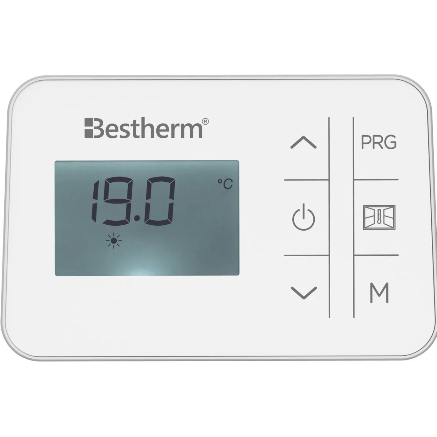 BESTHERM Elektrische Keramische Warmteopslagradiator - - Wandmodel - 1000 W - Wit - Aria