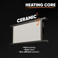 BESTHERM Elektrische Keramische Warmteopslagradiator - - Wandmodel - 1000 W - Wit - Aria