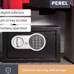 Perel Elektronische Kluis - 20 X 31 X 20 Cm - 8,5 L