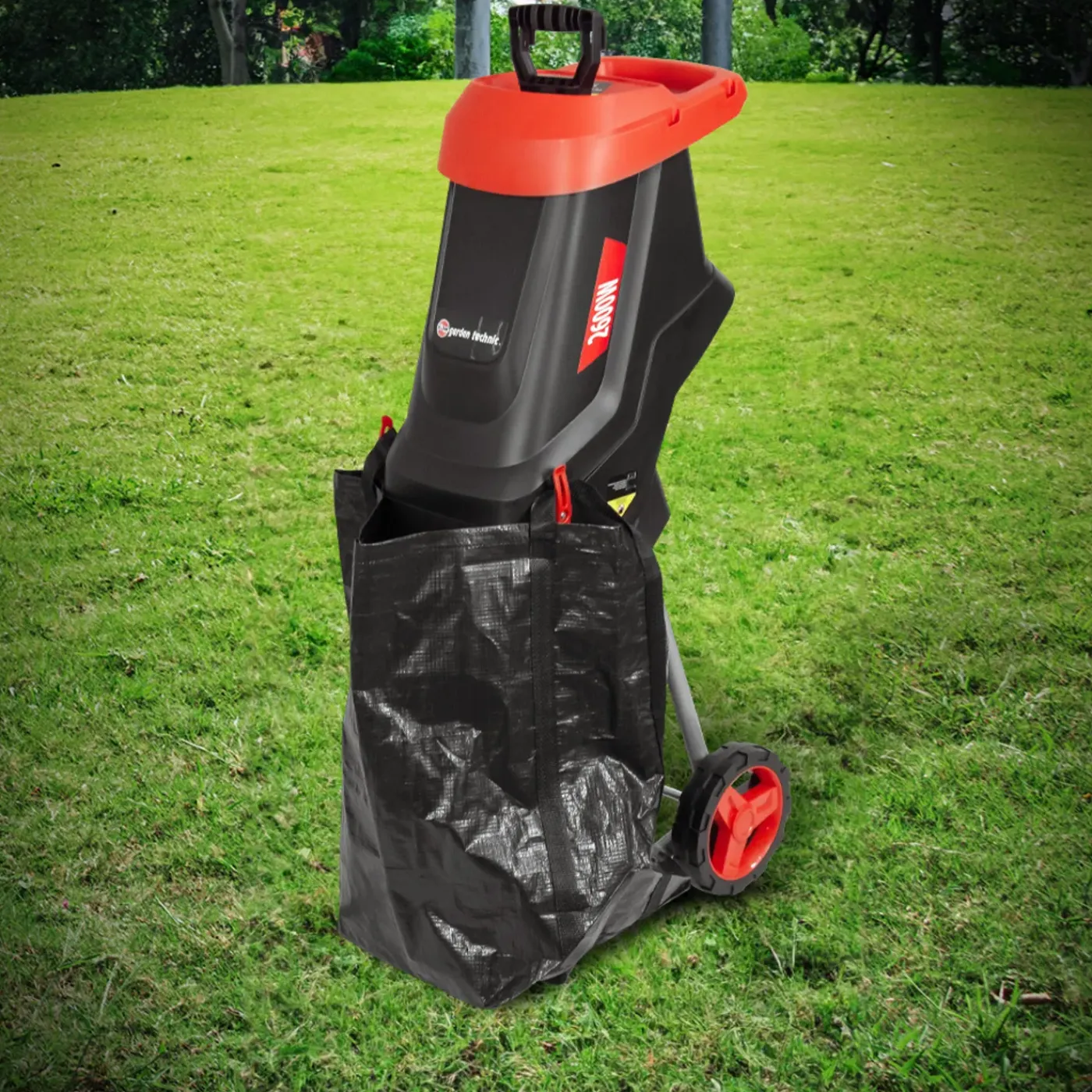 ELEM Garden Technic - 2600w Elektrische Hakselaar Met 45l Zak