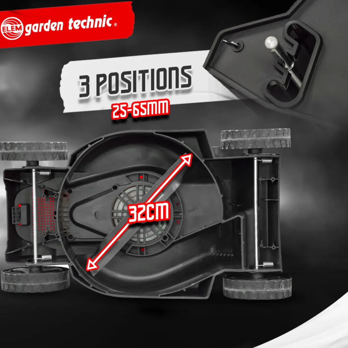 ELEM Garden Technic - 1300w Grasmaaier + 250w Kantensnijder