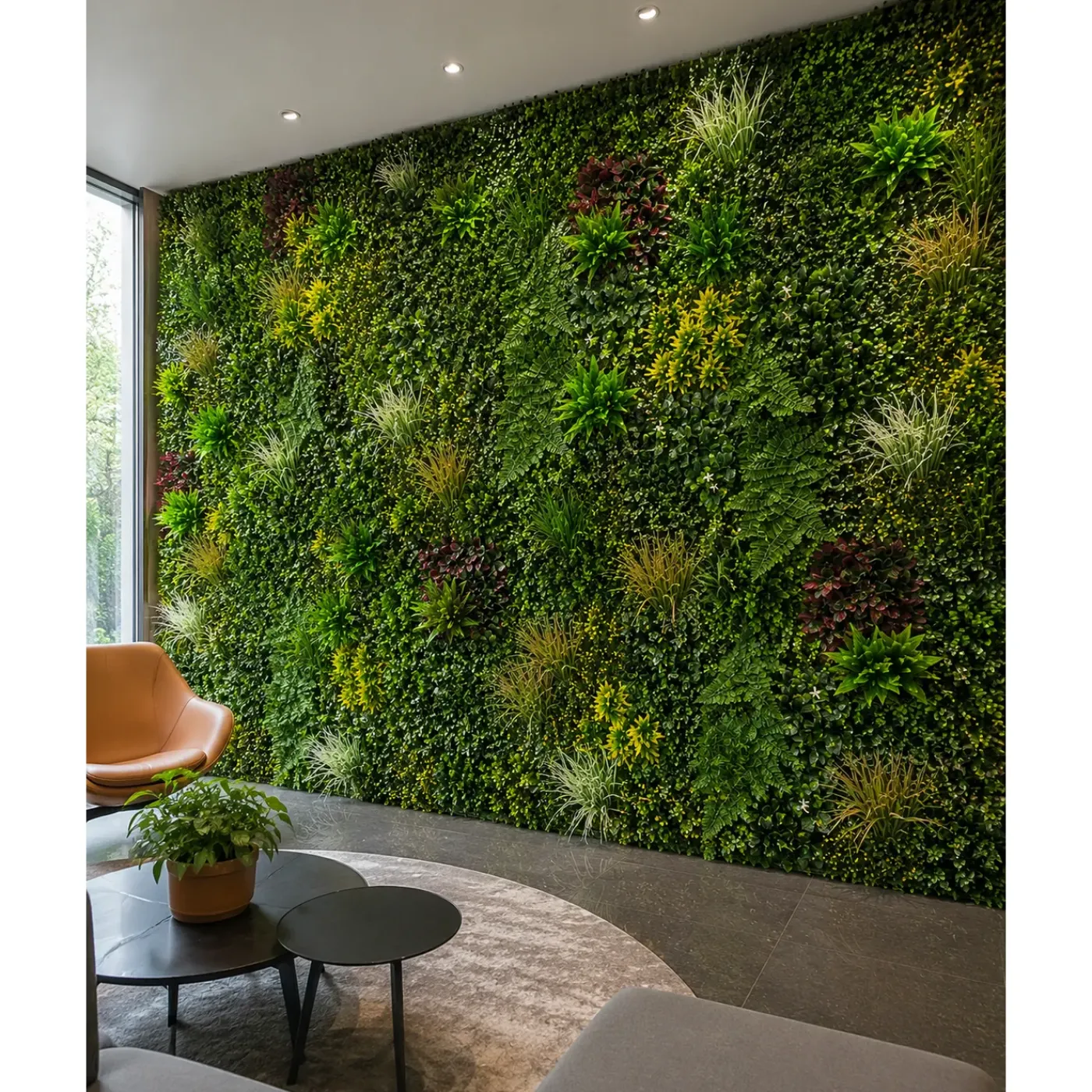 Eleson Kunsthaag Mos Paneel Tropical Bloom 100x100 Cm