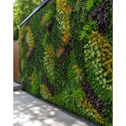 Eleson Sunlit Jungle Bloom Kunsthaag Mospaneel 100x100 Cm
