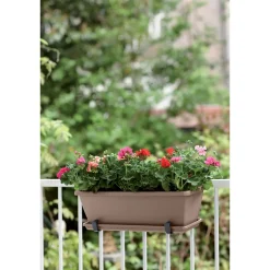 Elho balkonbak Barcelona schotel 50cm taupe