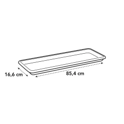 Elho balkonbak Barcelona schotel 90cm antraciet