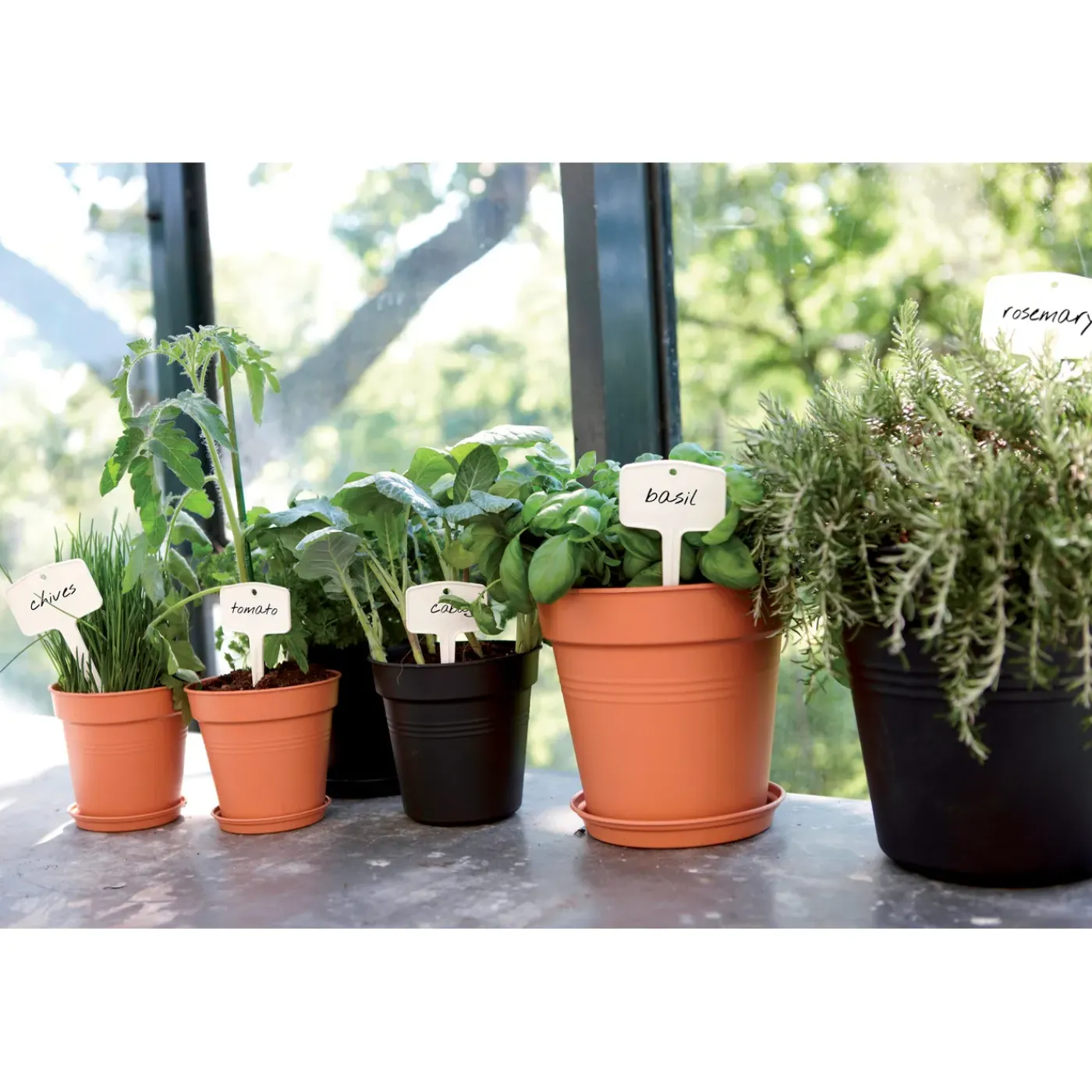 Elho Bloempot Green Basics - Kunststof - Bruin - Diam.30xH27,6cm