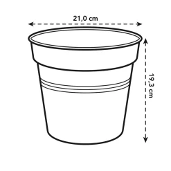 Elho kweekpot Green Basics Ø21cm mild terra