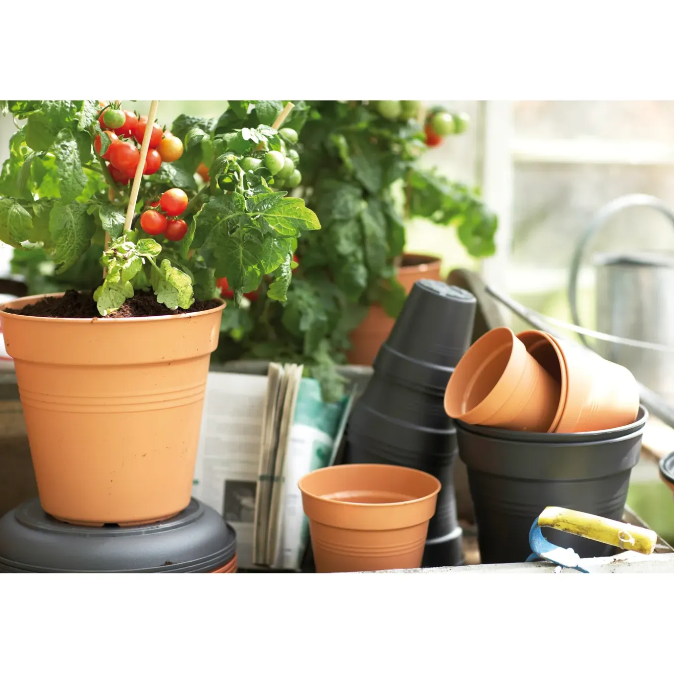 Elho kweekpot Green Basics 13cm mild terra