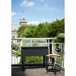 Elho Moestuinbak Green Basics XXL - Gerecycled Plastic - Zwart - 36,5x75,5x65,1cm