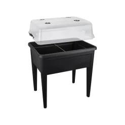 Elho Moestuinbak Green-Basics Super-XXL - Gerecycled-Plastic - Zwart - 56,6x75x22,3cm