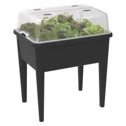 Elho Moestuinbak Green-Basics Super-XXL - Gerecycled-Plastic - Zwart - 56,6x75x22,3cm