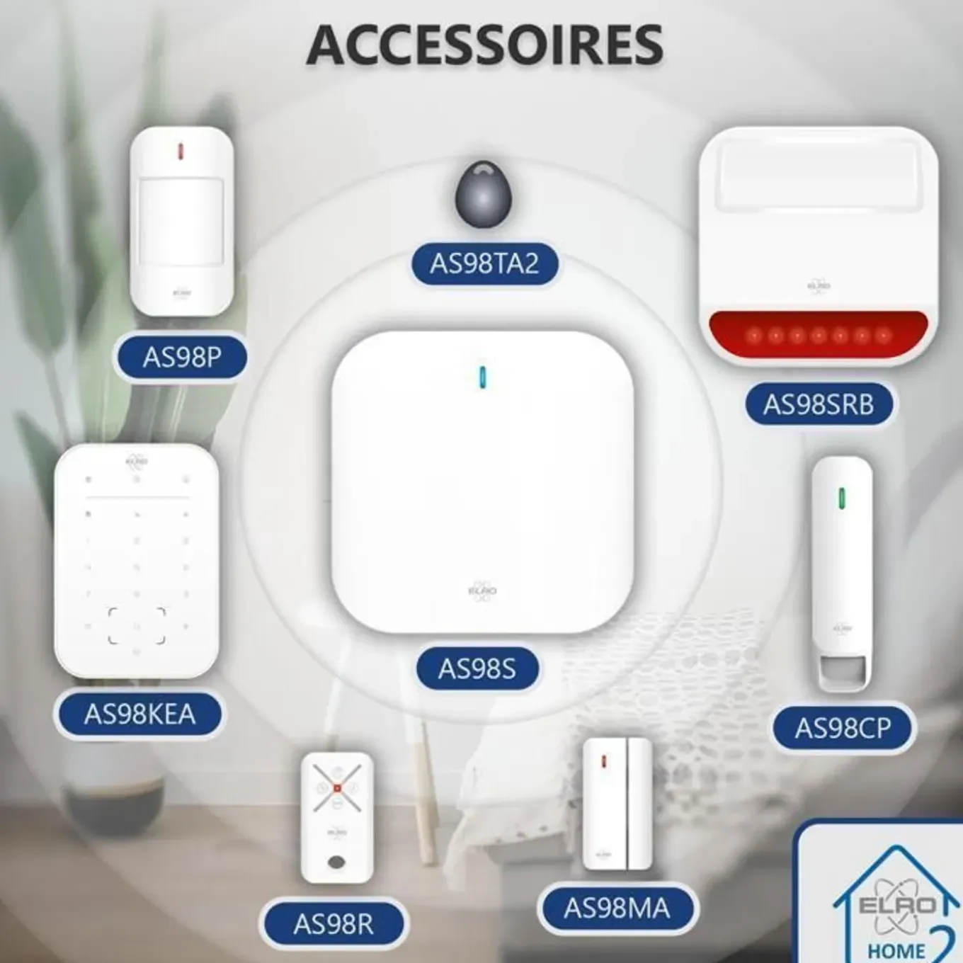 Elro Alarm Systeem As98s Home2 Draadloos Wifi Gsm Functie