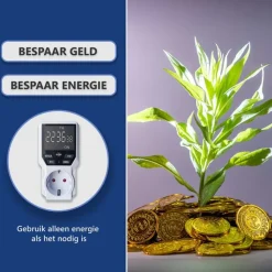 Elro - Ti3000-2 Digitale Klok - Verlicht Lcd-display, 10 Programma's, Voor Binnengebruik - 3600w