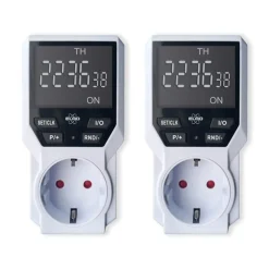 Elro - Ti3000-2 Digitale Klok - Verlicht Lcd-display, 10 Programma's, Voor Binnengebruik - 3600w