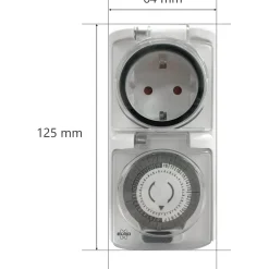ELRO - To1500 Mechanische Timer - Programmeerbaar In 30 Minuten, Compact En Robuust - 3600w