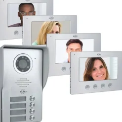 ELRO - Video-intercom - Full Hd-oplossing Voor Gebouwen Met Meerdere Wooneenheden - 4 Units