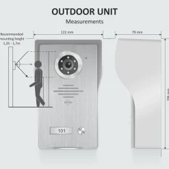 Elro - Video-intercom - Toegangsbewaking Met Full Hd-camera - 7-inch Scherm