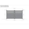Elsealu Dubbele Draaipoort Vagos - Aluminium - Antracietgrijs RAL 7016 - 300x160cm